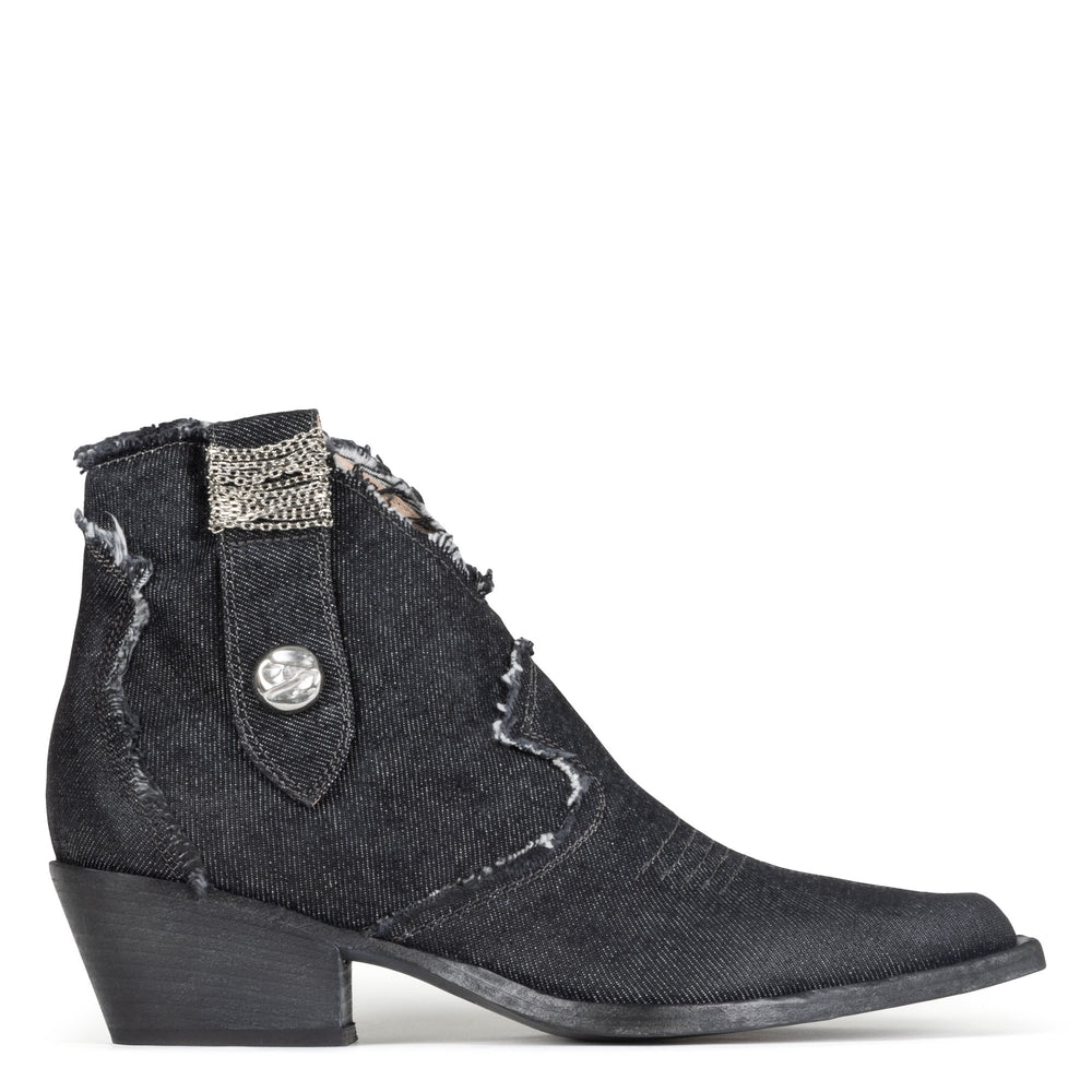 HENDRIK - Black Denim | Donald Pliner Boots