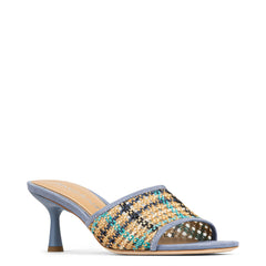 RIKKI - Navy Multi Raffia | Donald Pliner Casual