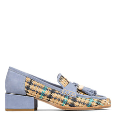 ARROYO - Navy Multi Raffia | Donald Pliner Casual