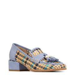 ARROYO - Navy Multi Raffia | Donald Pliner Casual
