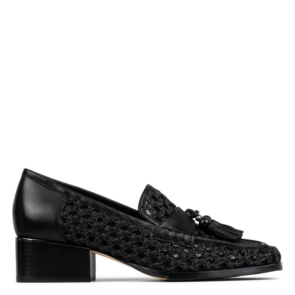 ARROYO - Black Raffia | Donald Pliner Casual