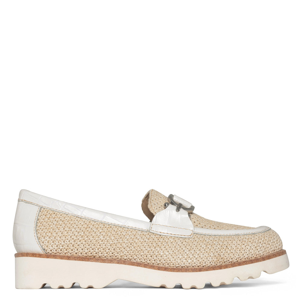 CLIO - Beige Raffia | Donald Pliner Casual