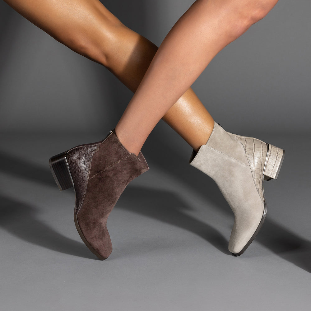 AZIA - Dark Brown Suede | Donald Pliner Boots