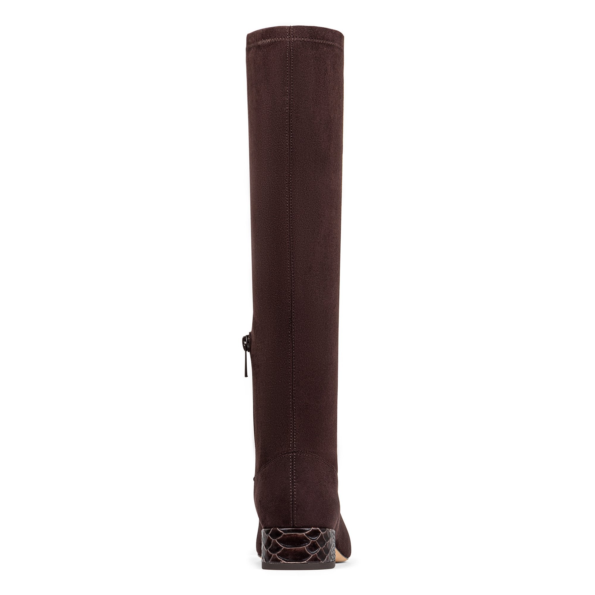 DOLORES KNEE-HIGH - Dark Brown Suede | Donald Pliner Boots