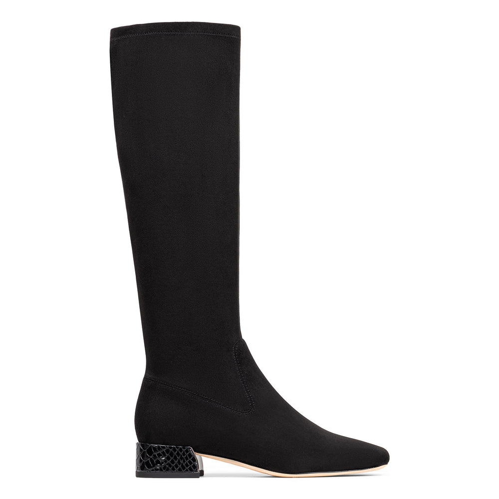 DOLORES KNEE-HIGH - Black Suede | Donald Pliner Boots