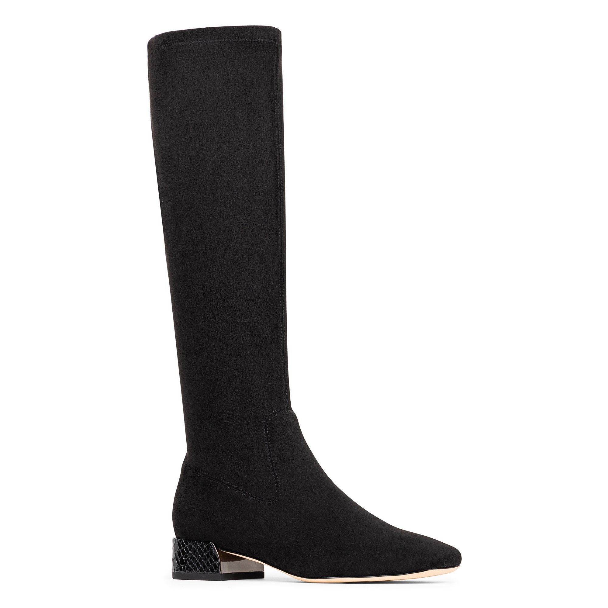 DOLORES KNEE-HIGH - Black Suede | Donald Pliner Boots