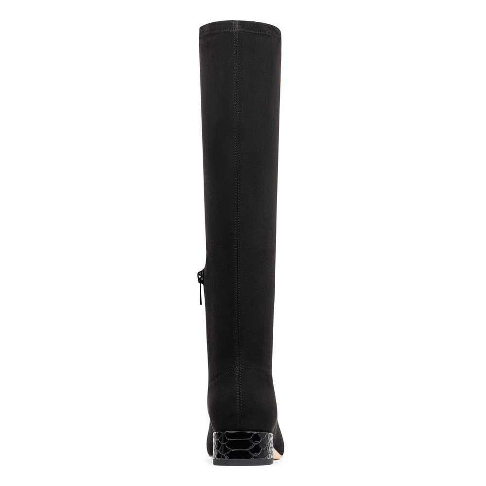 DOLORES KNEE-HIGH - Black Suede | Donald Pliner Boots