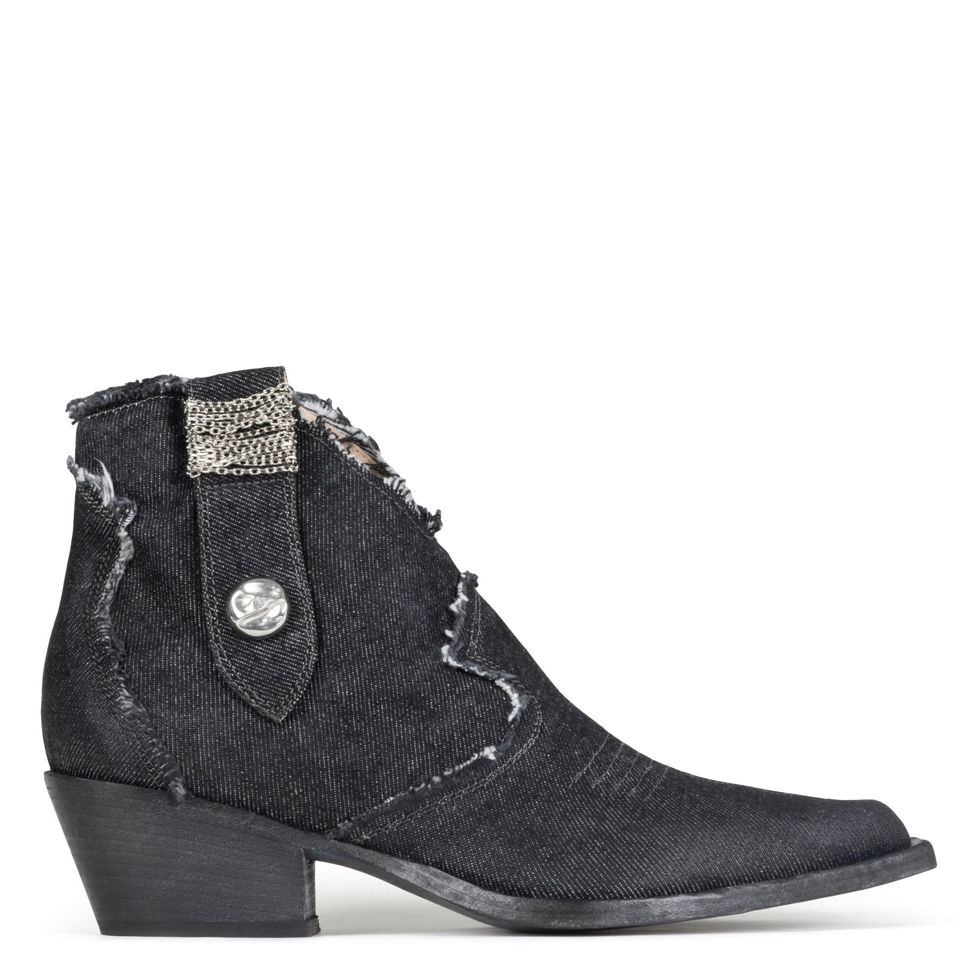 HENDRIK - Black Denim | Donald Pliner Boots