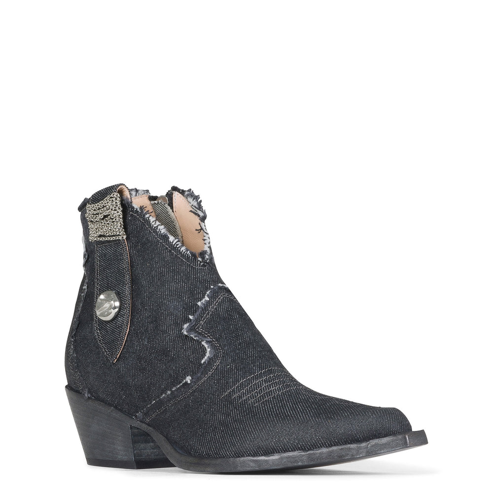 HENDRIK - Black Denim | Donald Pliner Boots