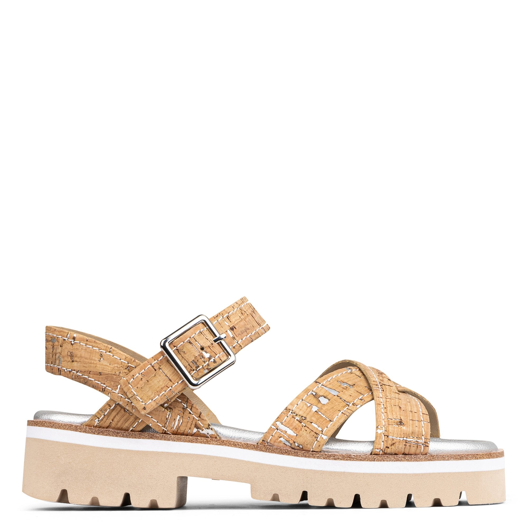 PYPER - Natural Silver Cork | Donald Pliner Casual