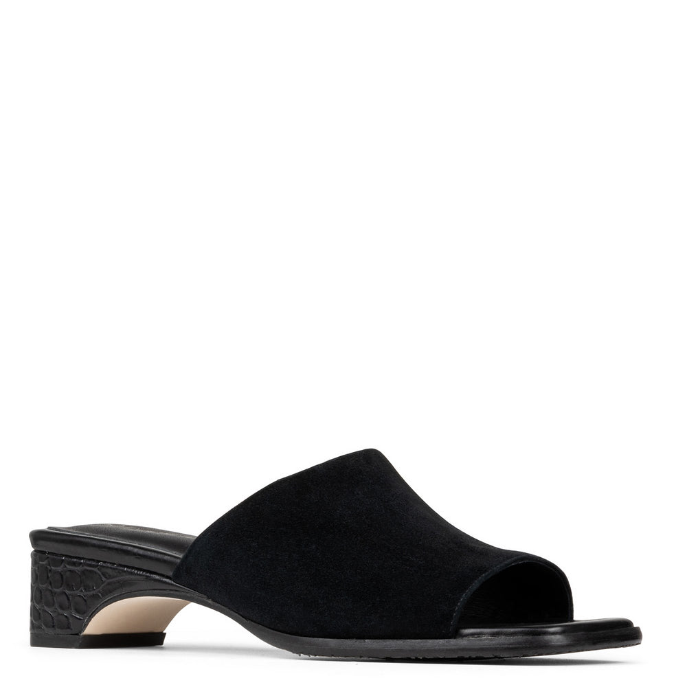 CLODIE - Black Suede | Donald Pliner Casual