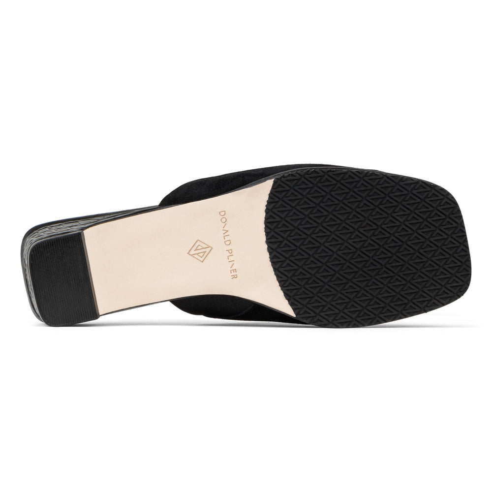 CLODIE - Black Suede | Donald Pliner Casual