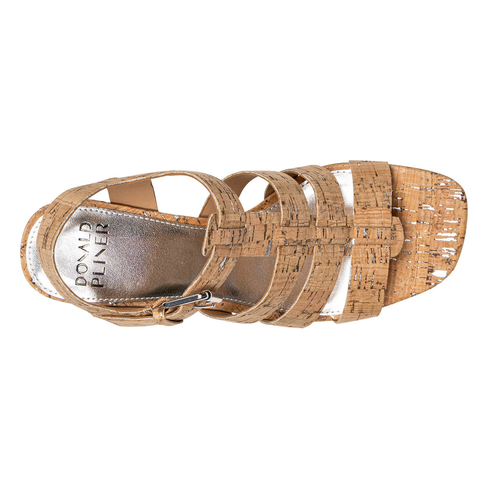 DASHIRA - Natural Silver Cork | Donald Pliner Casual