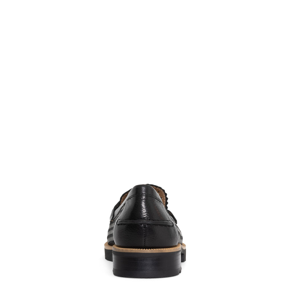 LENNY - Black Textured | Donald Pliner Casual