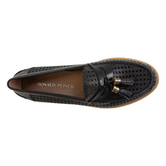 LENNY - Black Textured | Donald Pliner Casual