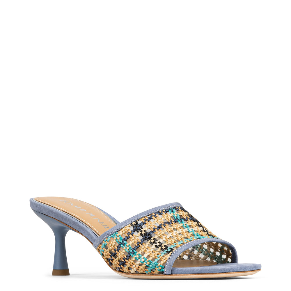 RIKKI - Navy Multi Raffia | Donald Pliner Casual