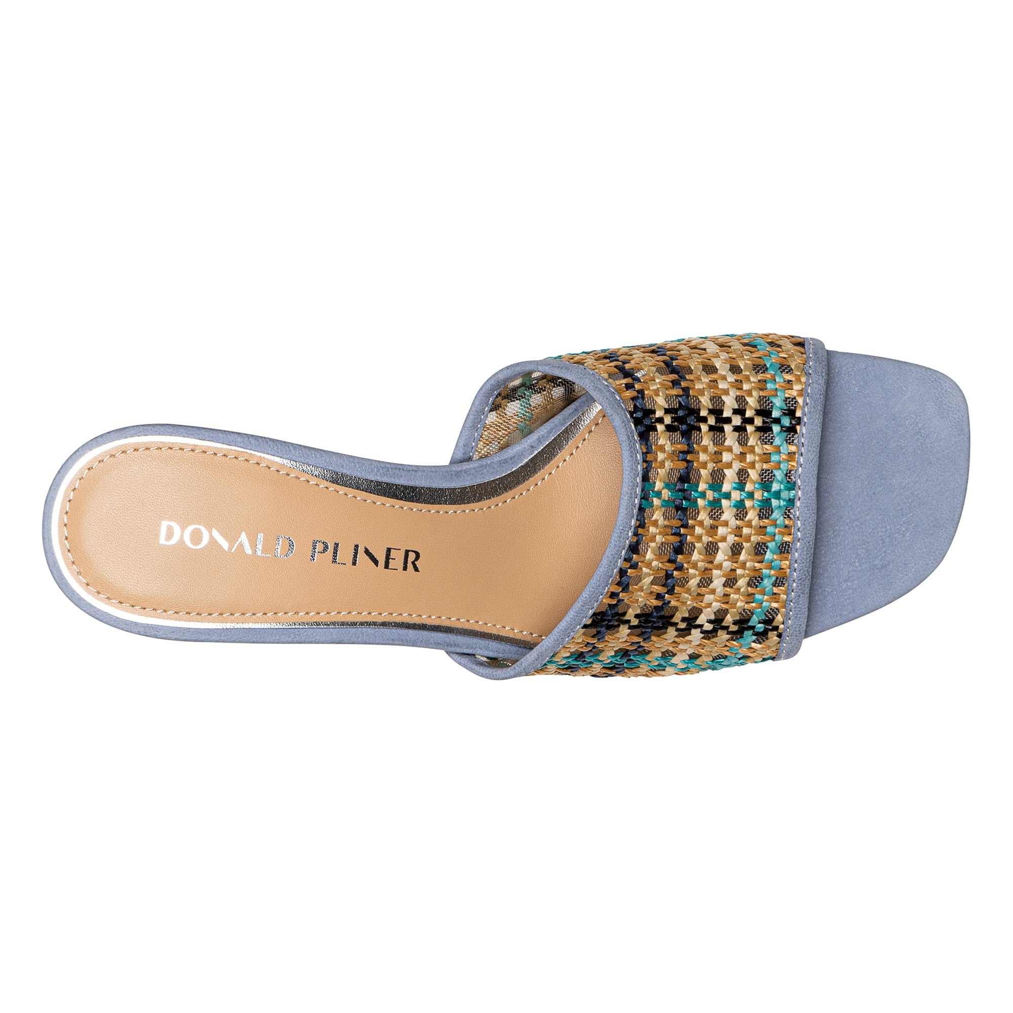 RIKKI - Navy Multi Raffia | Donald Pliner Casual