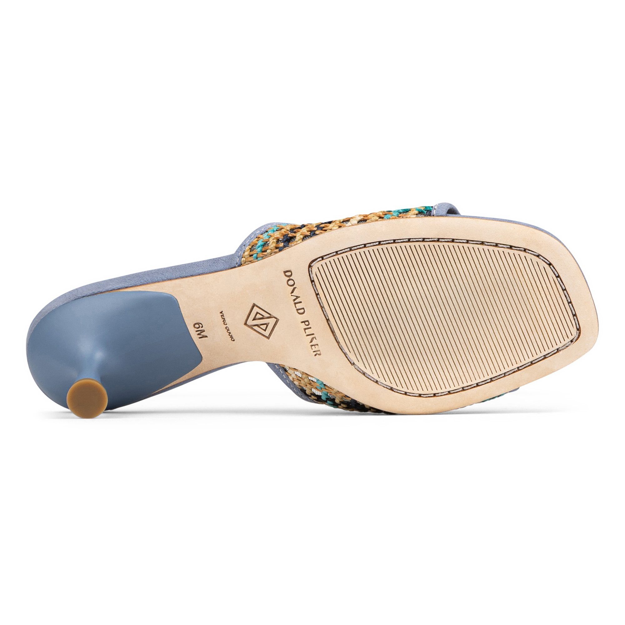 RIKKI - Navy Multi Raffia | Donald Pliner Casual