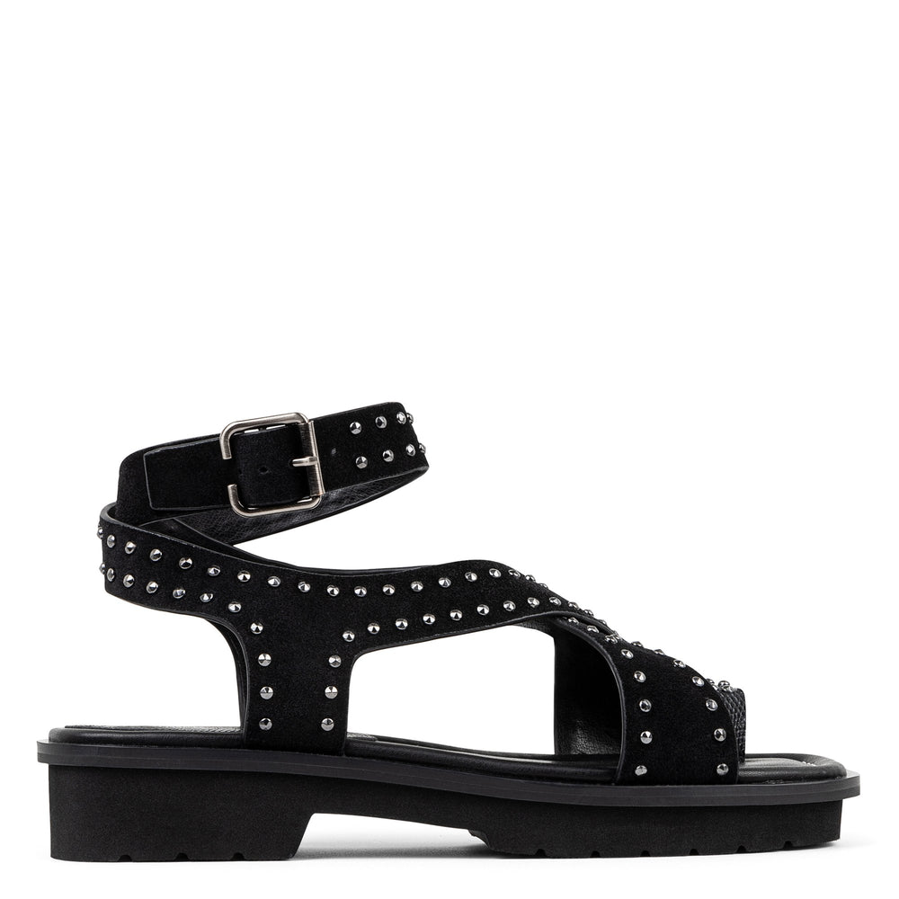 THALITA - Black Suede | Donald Pliner Casual