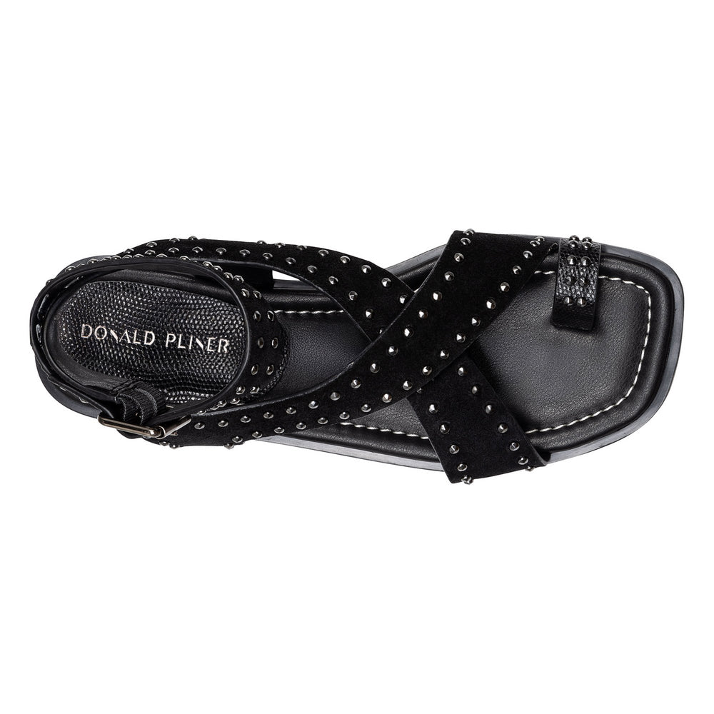 THALITA - Black Suede | Donald Pliner Casual