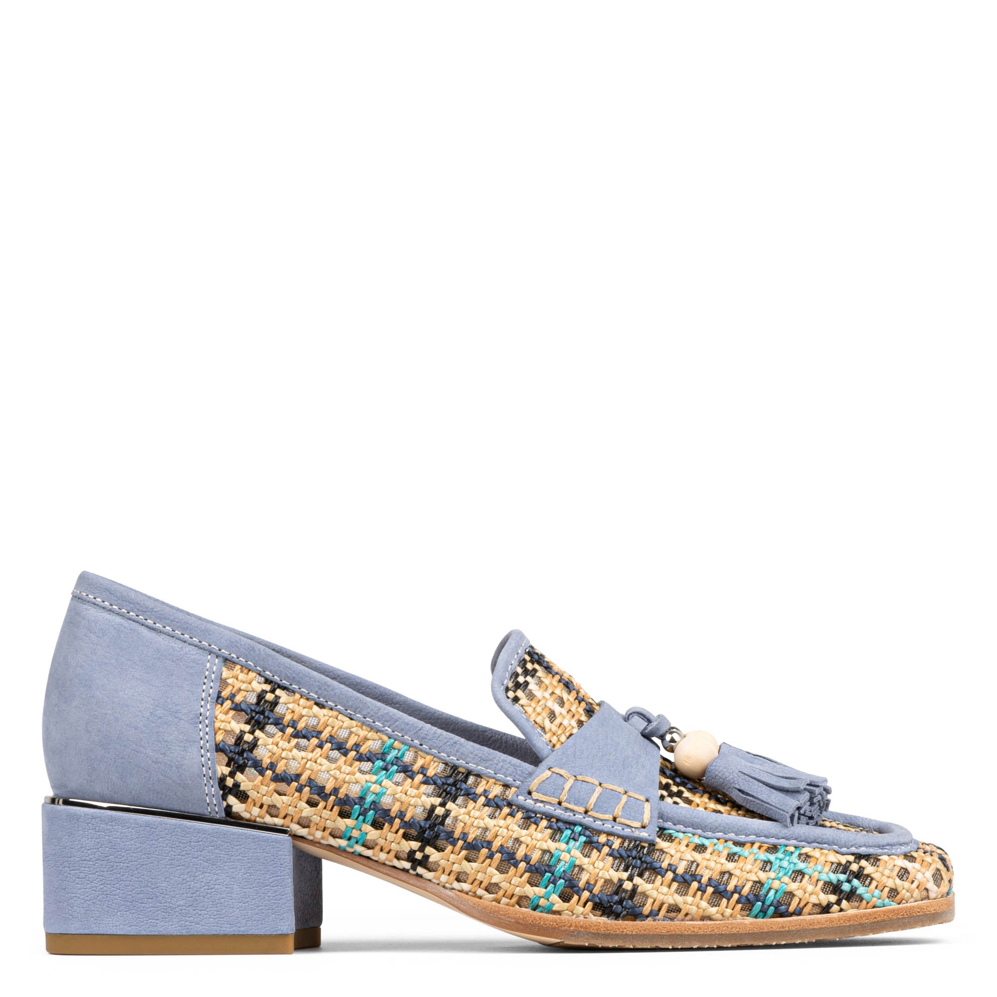 ARROYO - Navy Multi Raffia | Donald Pliner Casual