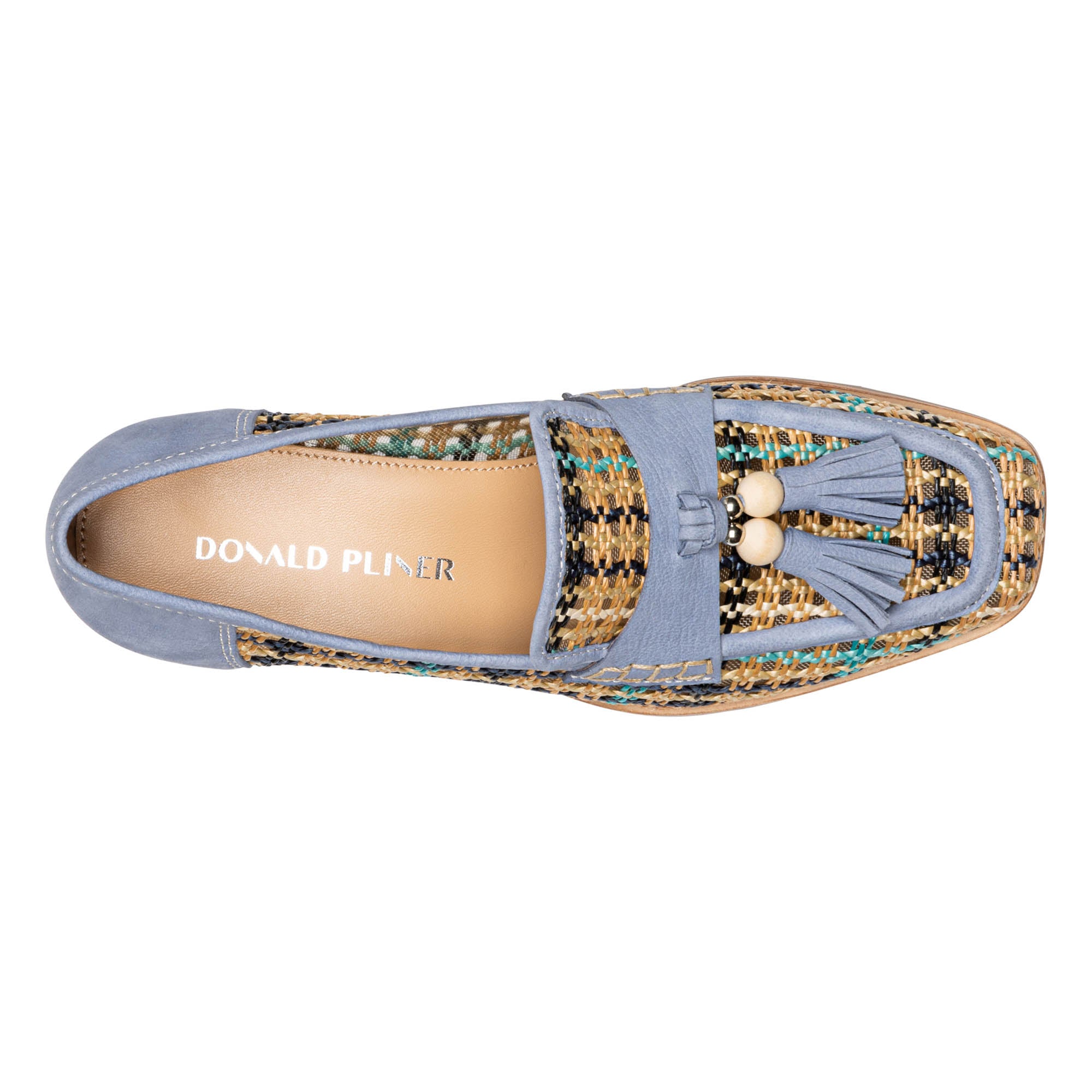 ARROYO - Navy Multi Raffia | Donald Pliner Casual
