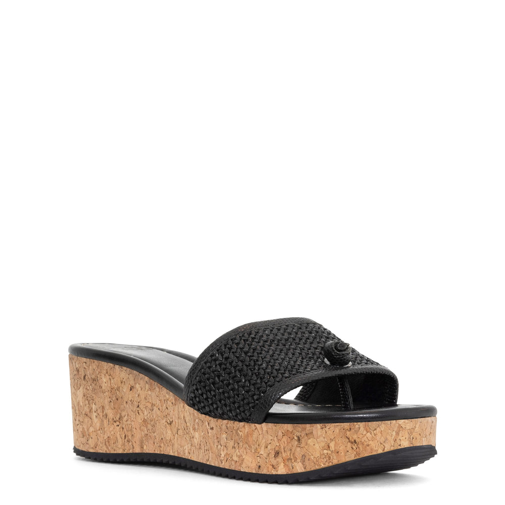 SILLI - Black Cork | Donald Pliner Casual