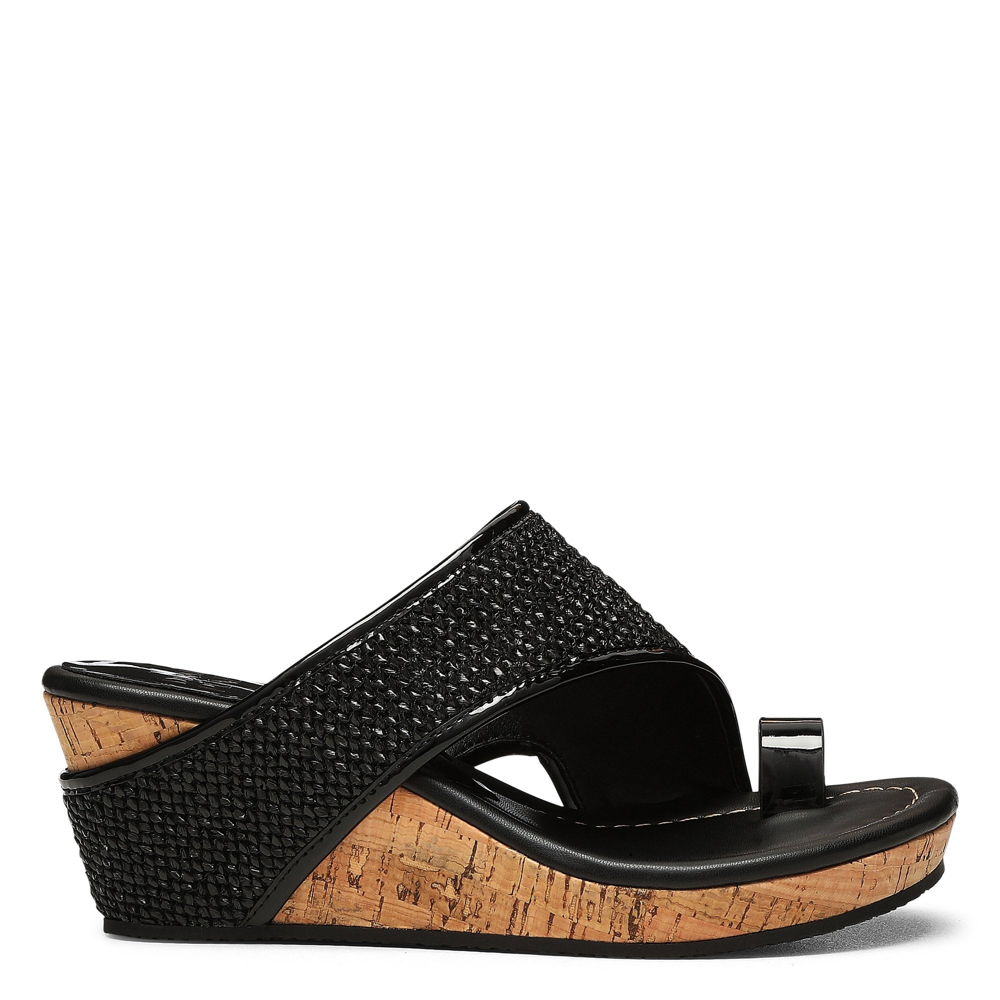 GYER - Black Raffia | Donald Pliner Casual