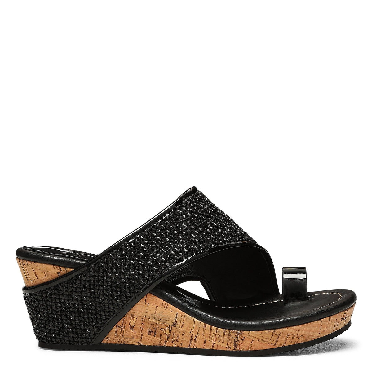 GYER - Black Raffia | Donald Pliner Casual