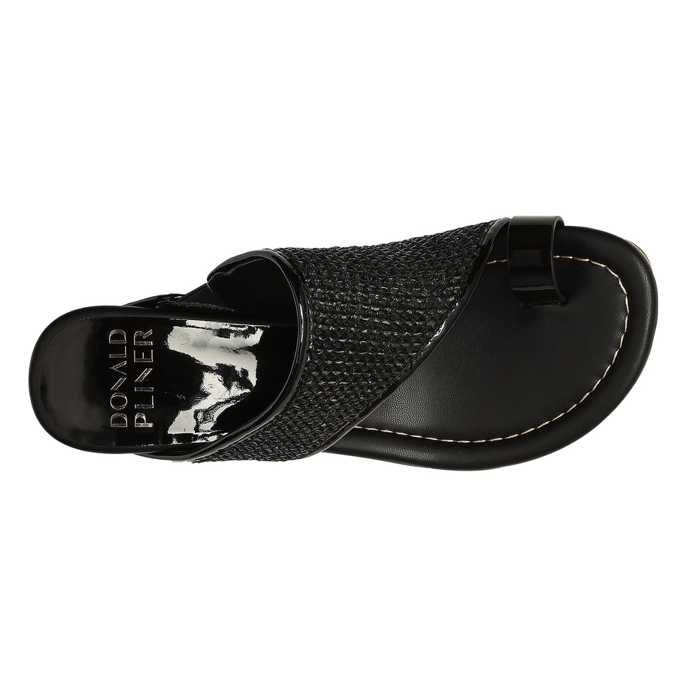 GYER - Black Raffia | Donald Pliner Casual