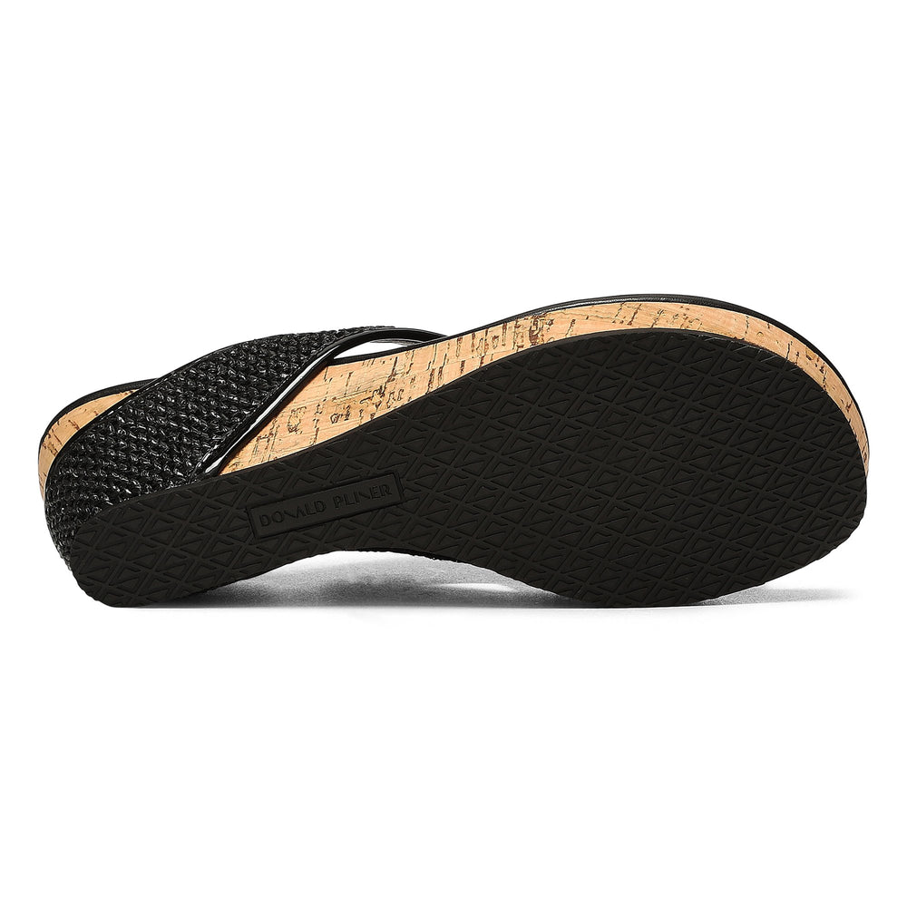 GYER - Black Raffia | Donald Pliner Casual