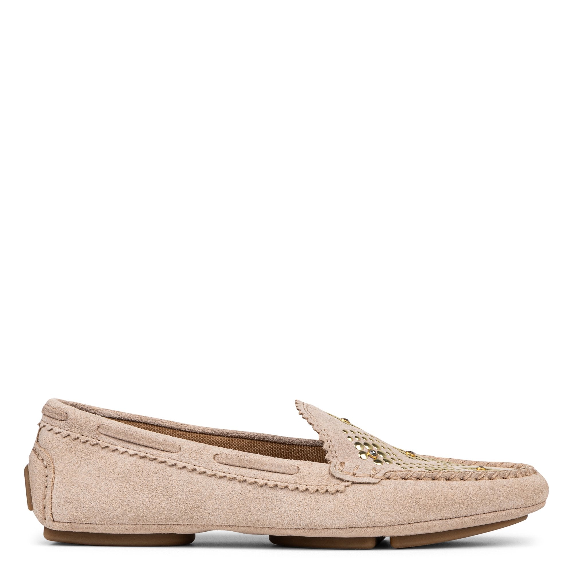 REBINA EMBELLISHED - Sand Suede | Donald Pliner Casual