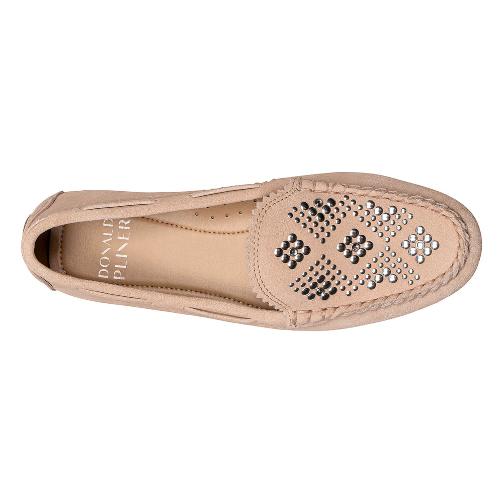 REBINA EMBELLISHED - Rosette Suede | Donald Pliner Casual