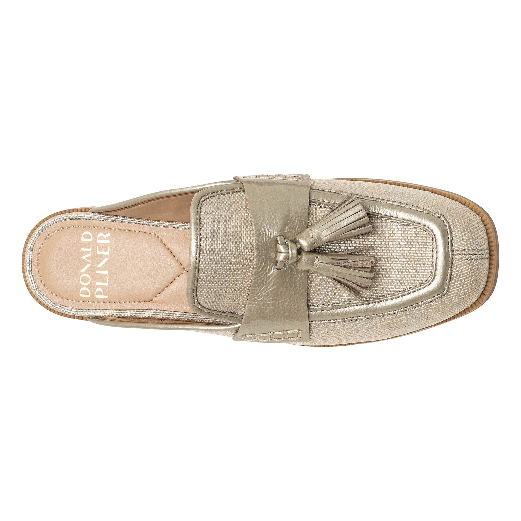BRYANT - Platino Raffia | Donald Pliner Casual