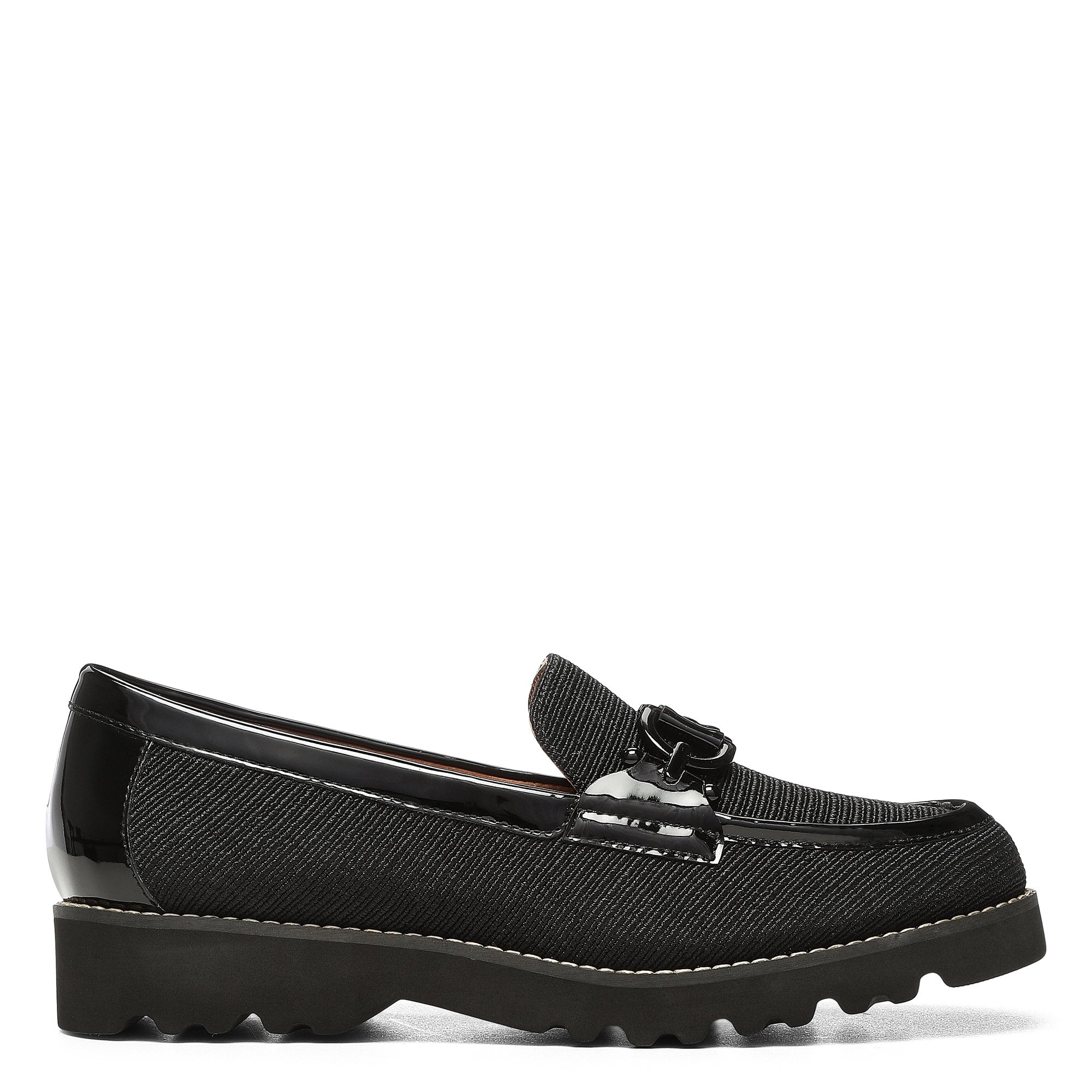 LOAFER W LUG - Black | Donald Pliner Casual