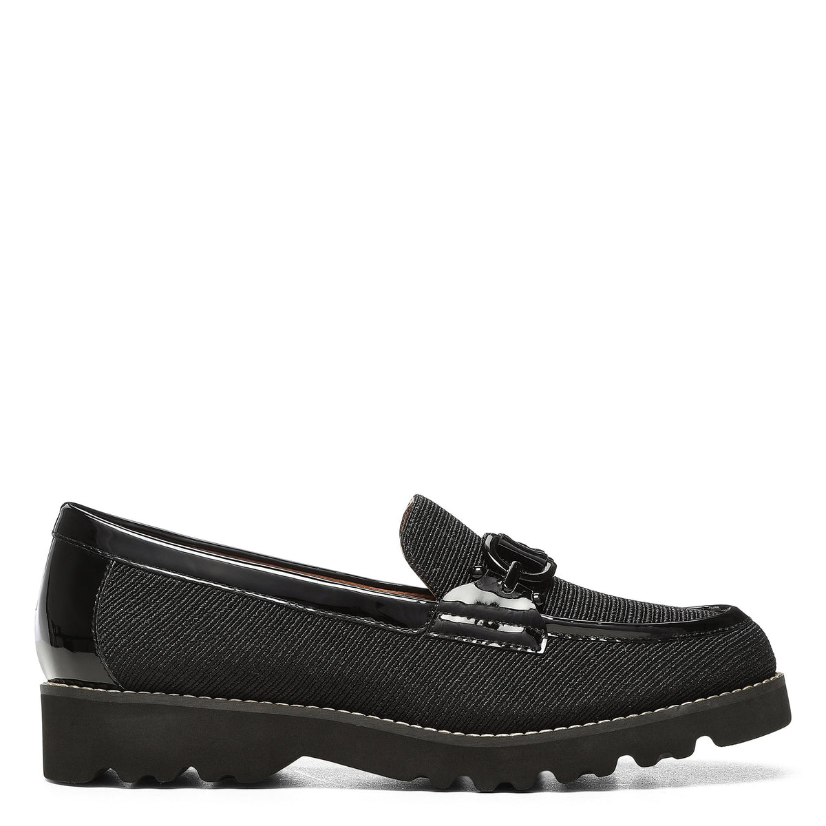 LOAFER W LUG - Black | Donald Pliner Casual
