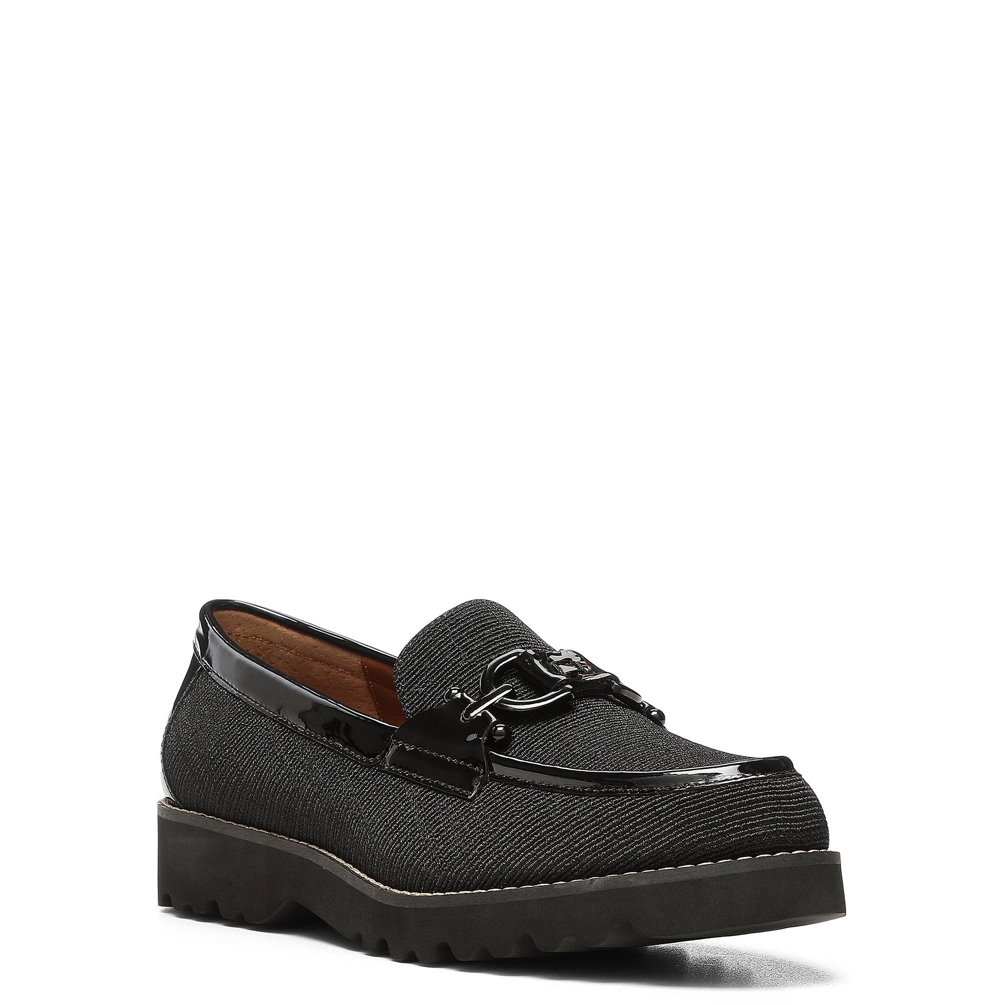 LOAFER W LUG - Black | Donald Pliner Casual