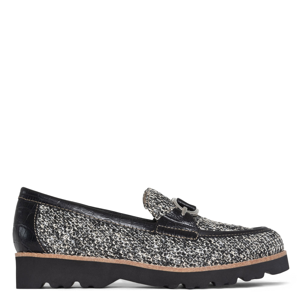 CLIO - Black White Raffia | Donald Pliner Casual