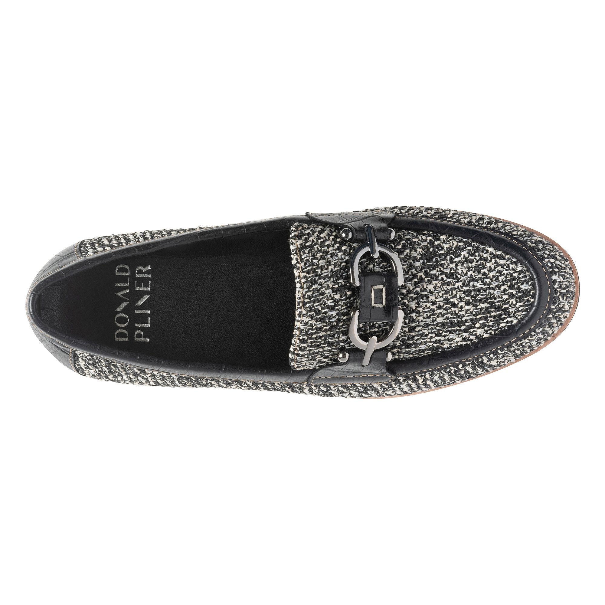 CLIO - Black White Raffia | Donald Pliner Casual