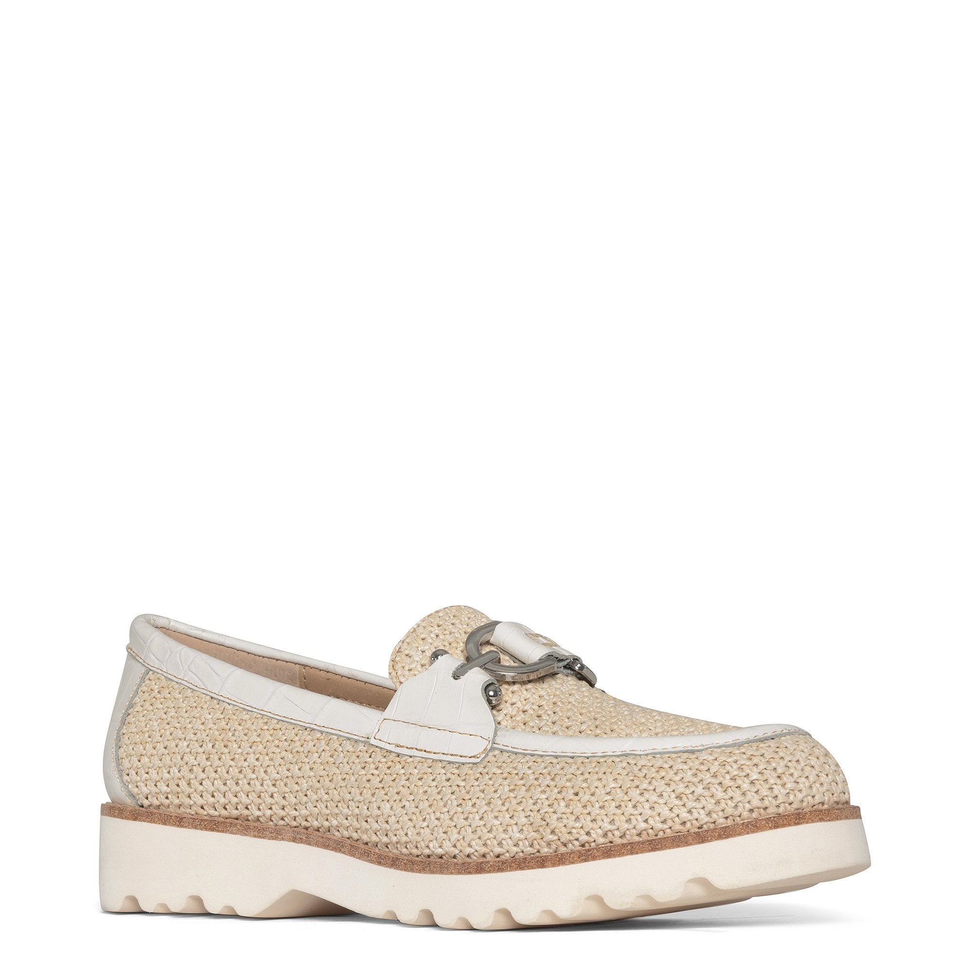 CLIO - Beige Raffia | Donald Pliner Casual