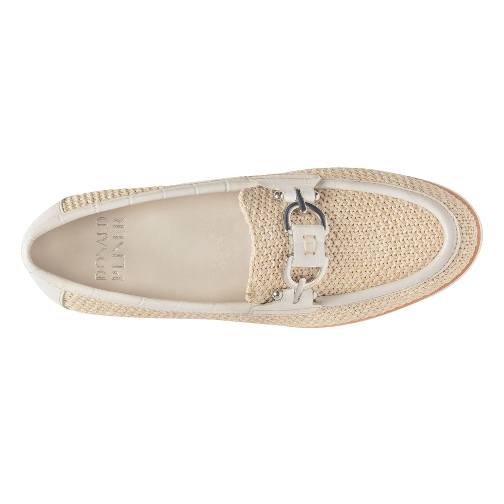 CLIO - Beige Raffia | Donald Pliner Casual