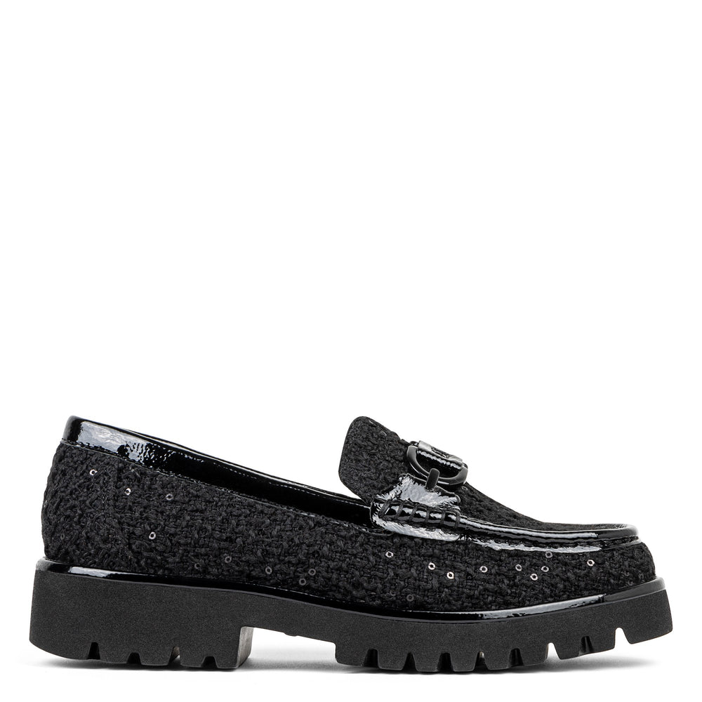 HELIO - Black Bouclé | Donald Pliner Casual