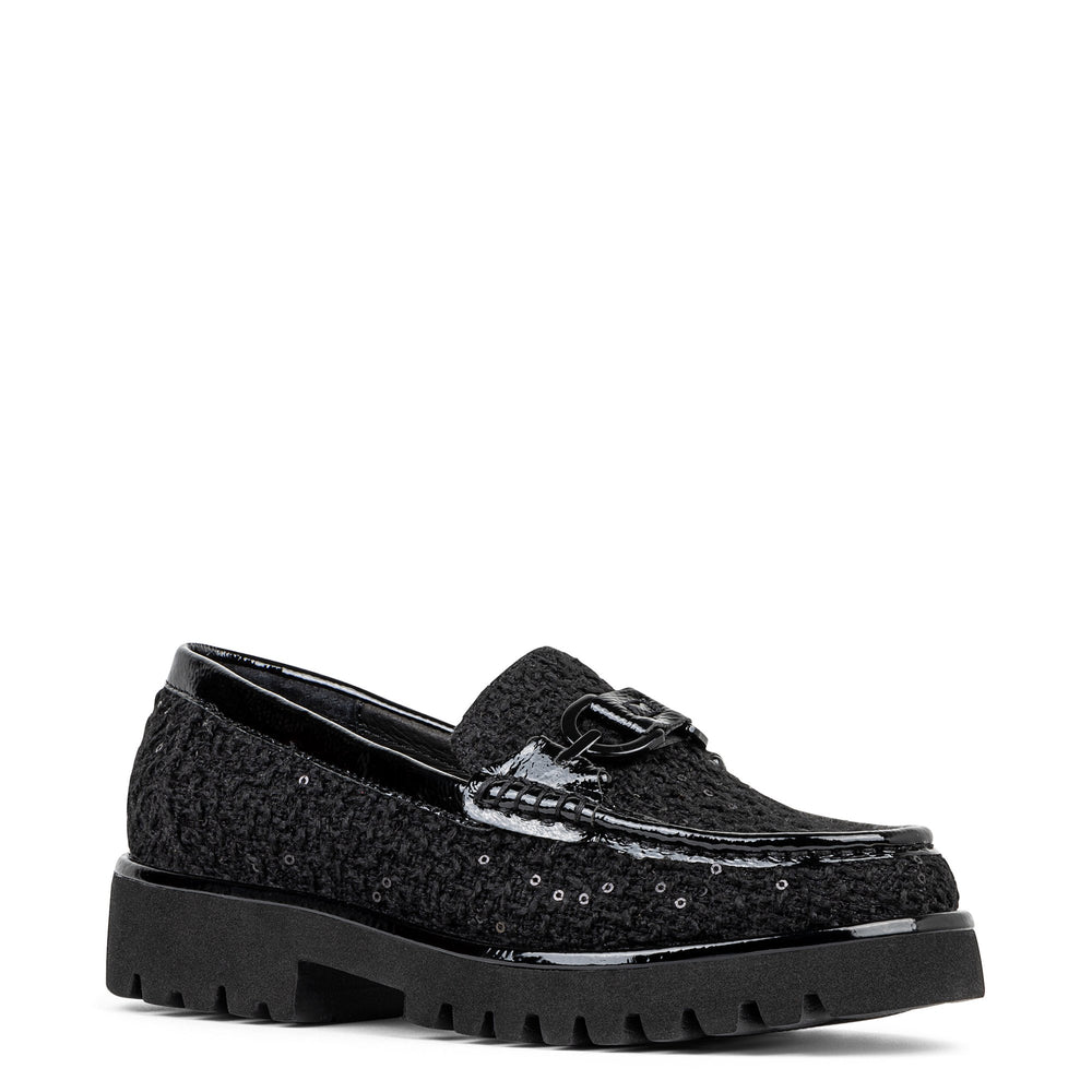 HELIO - Black Bouclé | Donald Pliner Casual