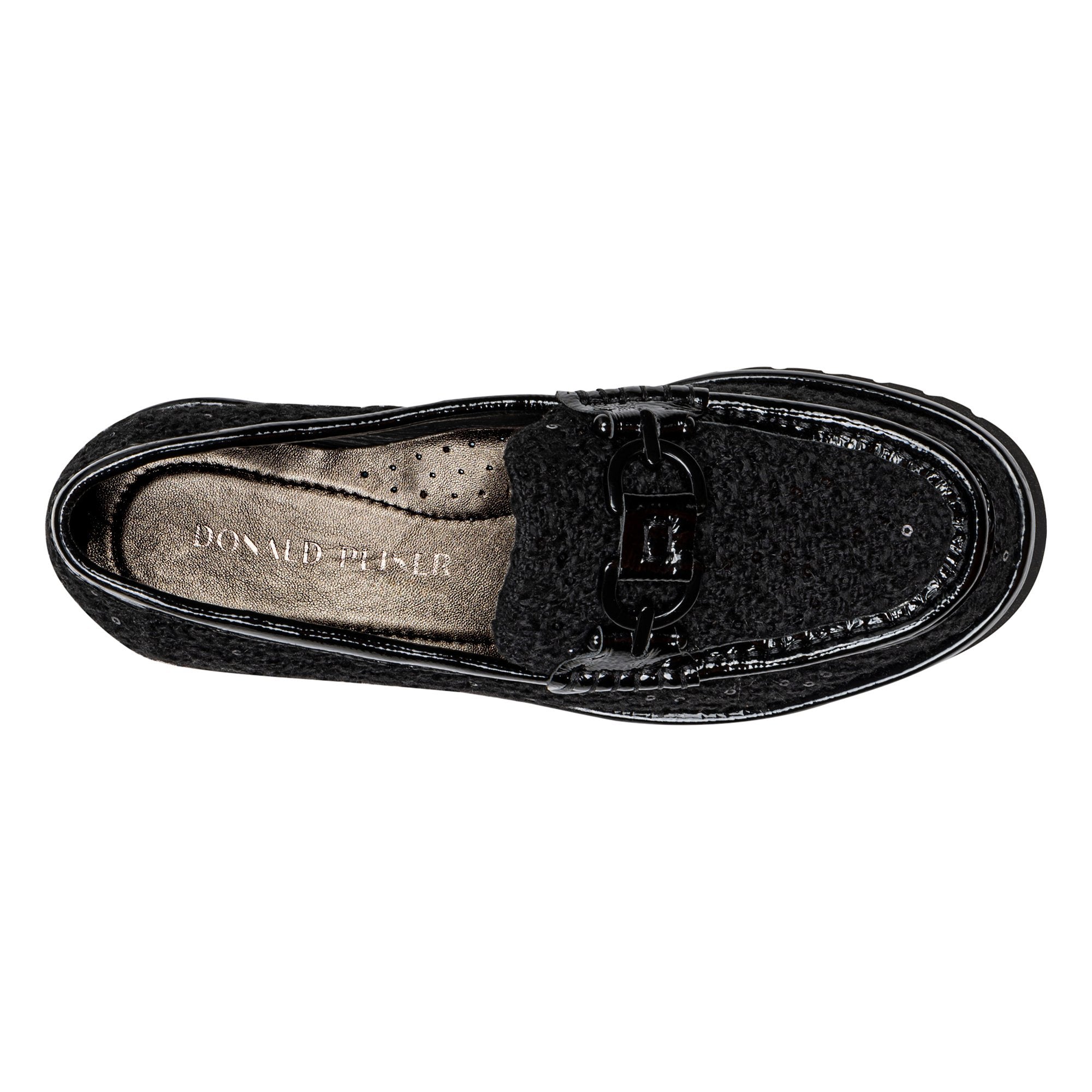 HELIO - Black Bouclé | Donald Pliner Casual