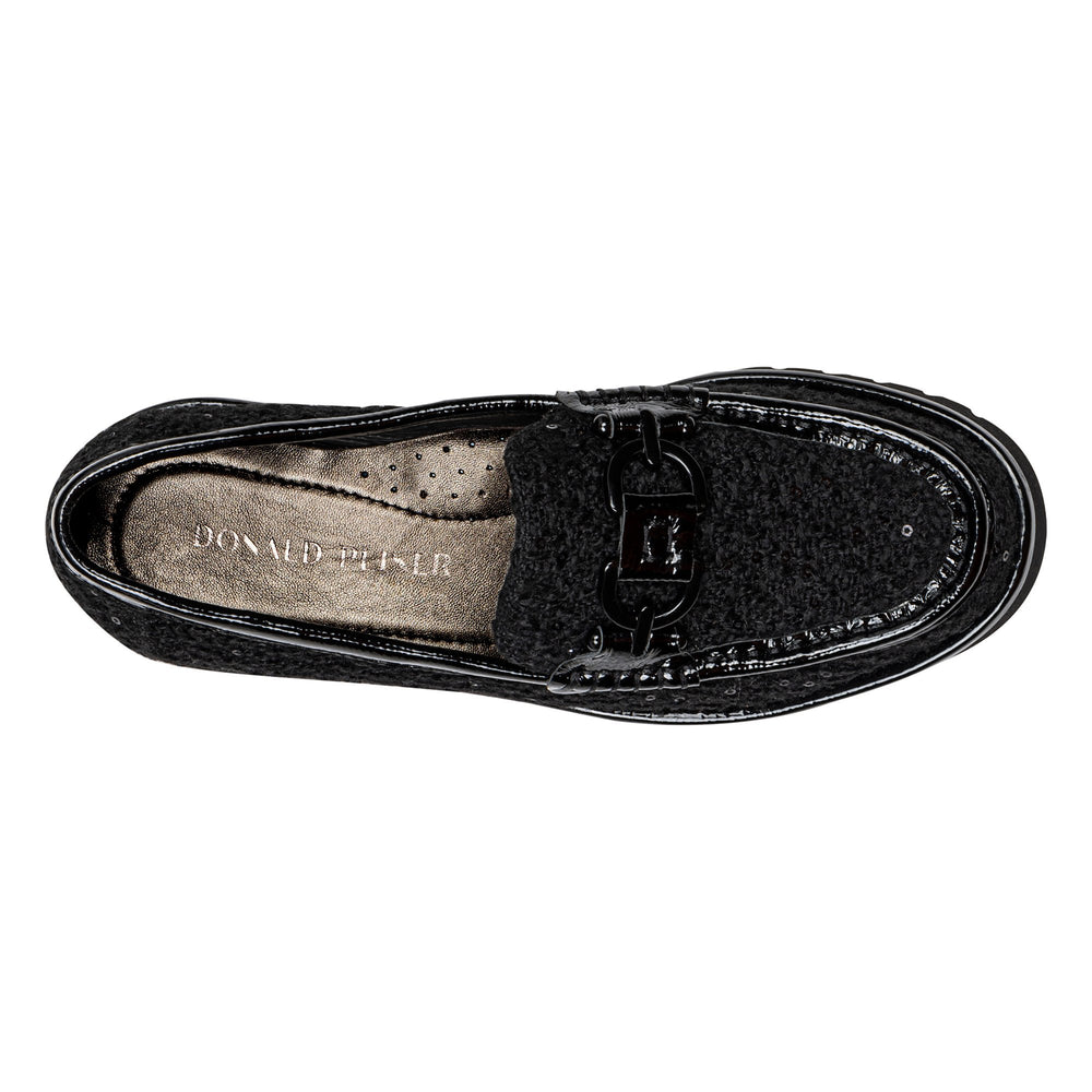 HELIO - Black Bouclé | Donald Pliner Casual