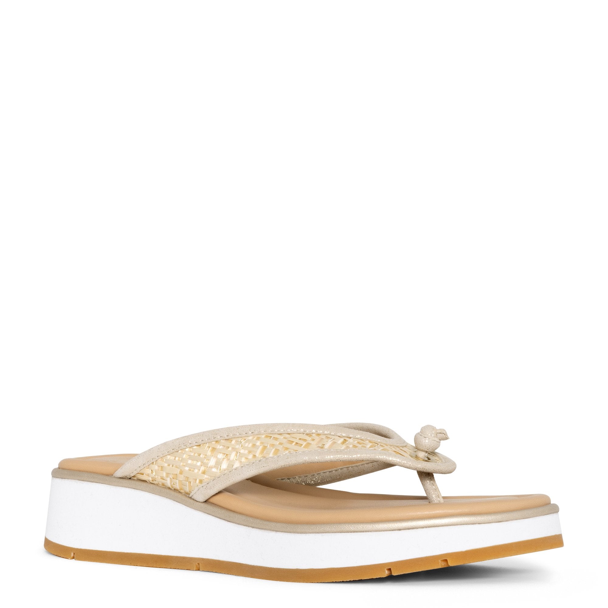 KLARICE - Platino Raffia | Donald Pliner Casual