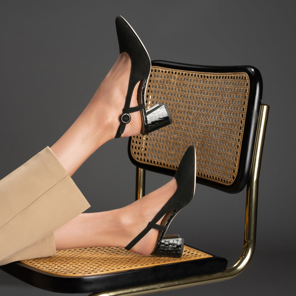 SONG - Black Suede | Donald Pliner Dress