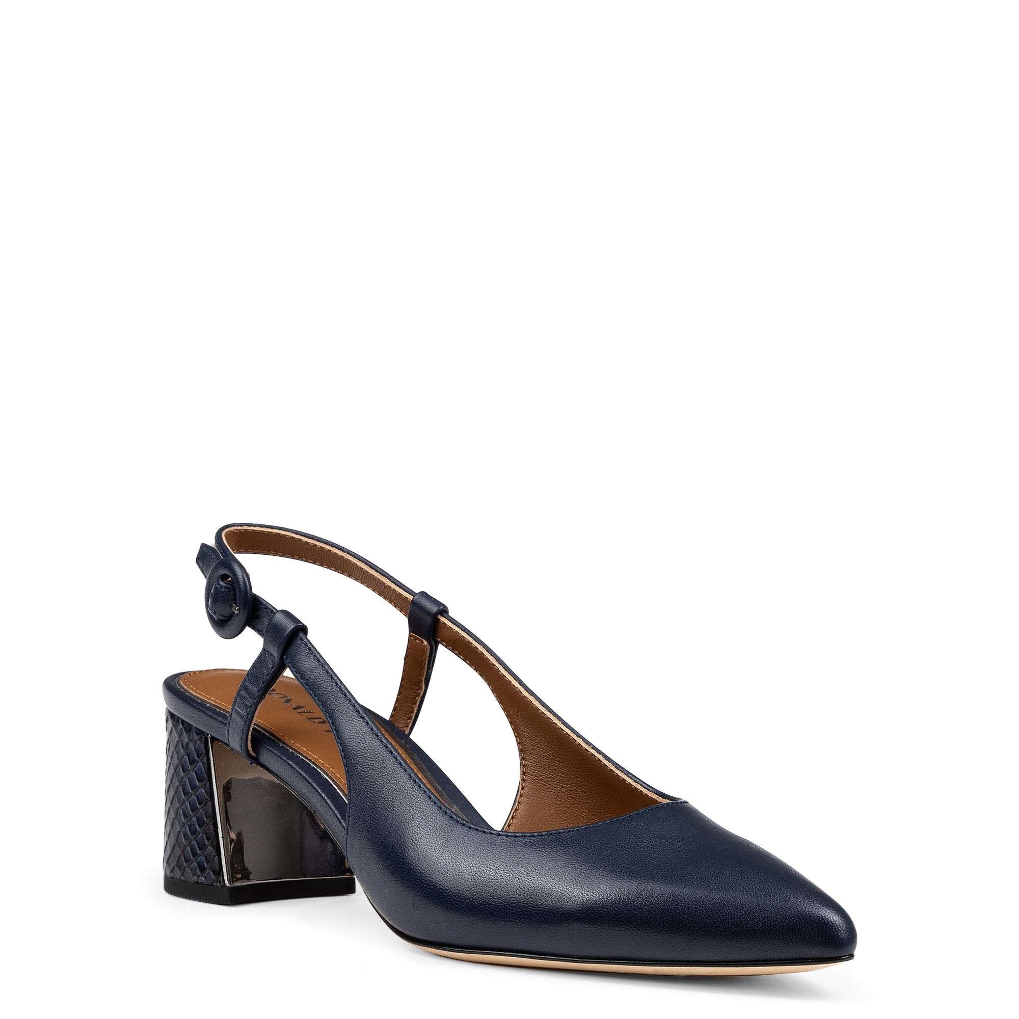 SONG - Navy Leather | Donald Pliner Dress