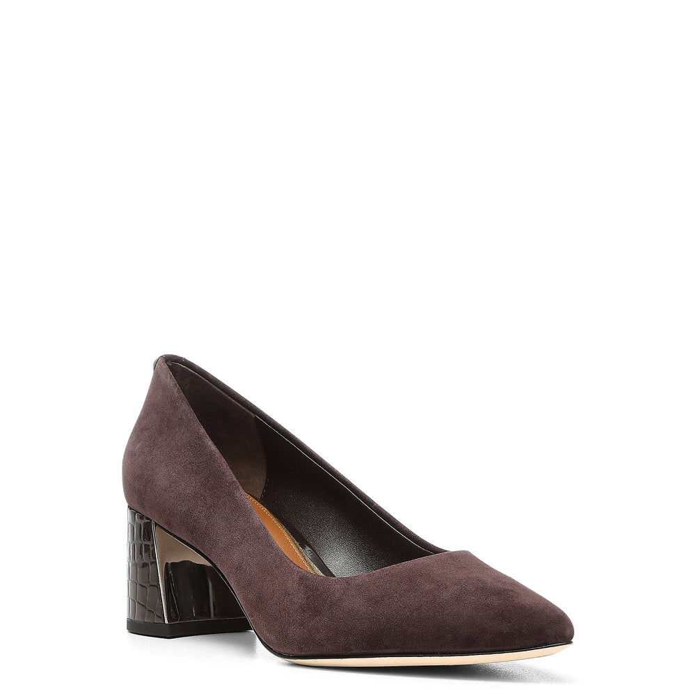 SUZETTE - Dark Brown Suede | Donald Pliner Dress