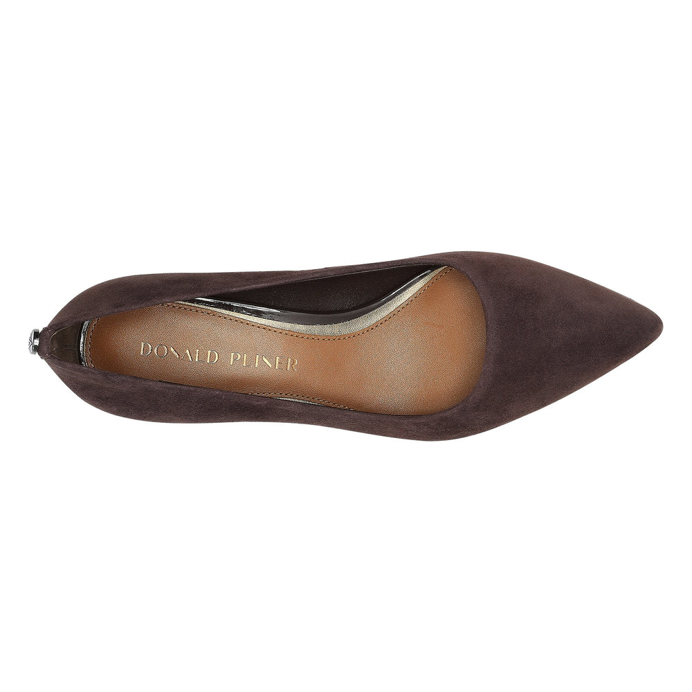 SUZETTE - Dark Brown Suede | Donald Pliner Dress